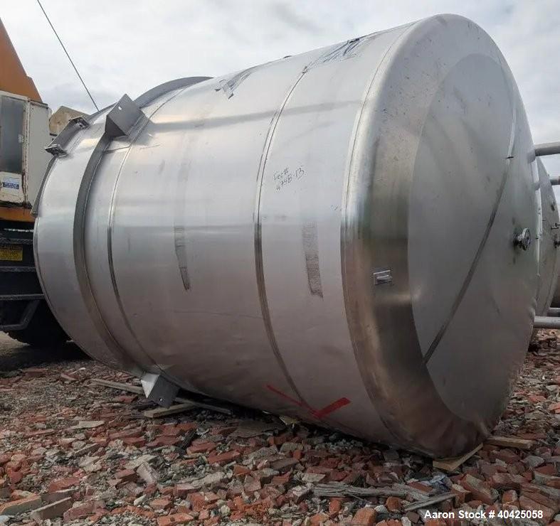 Used 6,800 Gallon ICCNW 304 SS Mix Tank – 4-Blade Agitator, Load Cells, 5 HP Drive