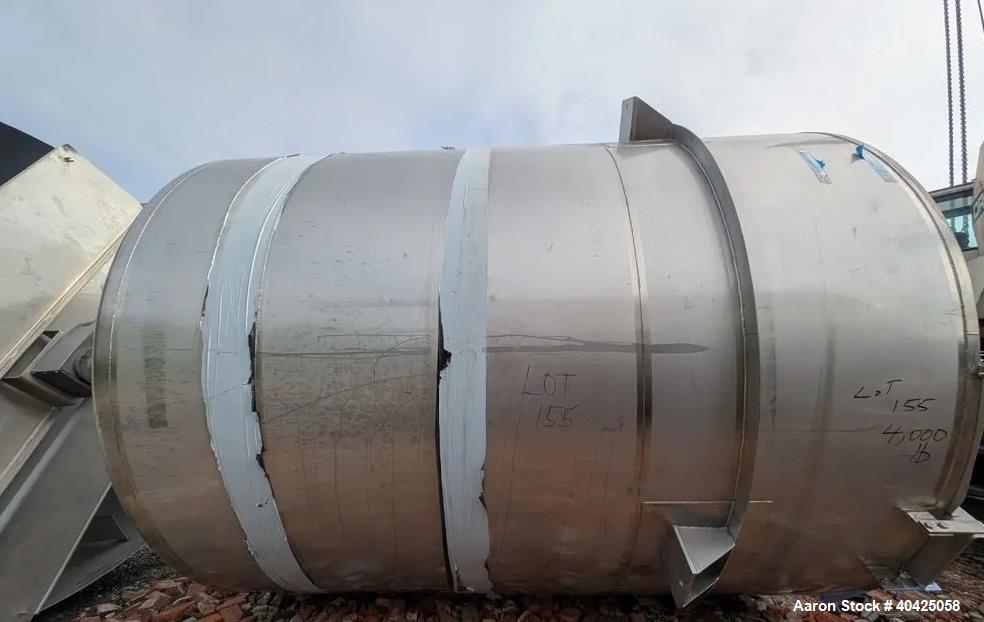 Used 6,800 Gallon ICCNW 304 SS Mix Tank – 4-Blade Agitator, Load Cells, 5 HP Drive