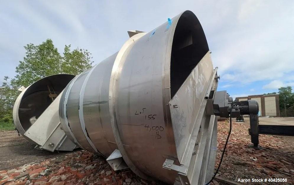 Used 6,800 Gallon ICCNW 304 SS Mix Tank – 4-Blade Agitator, Load Cells, 5 HP Drive