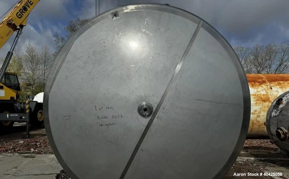 Used ICCNW 304 Stainless Steel Mixing Tank, 6,800 Gal. Single wall
