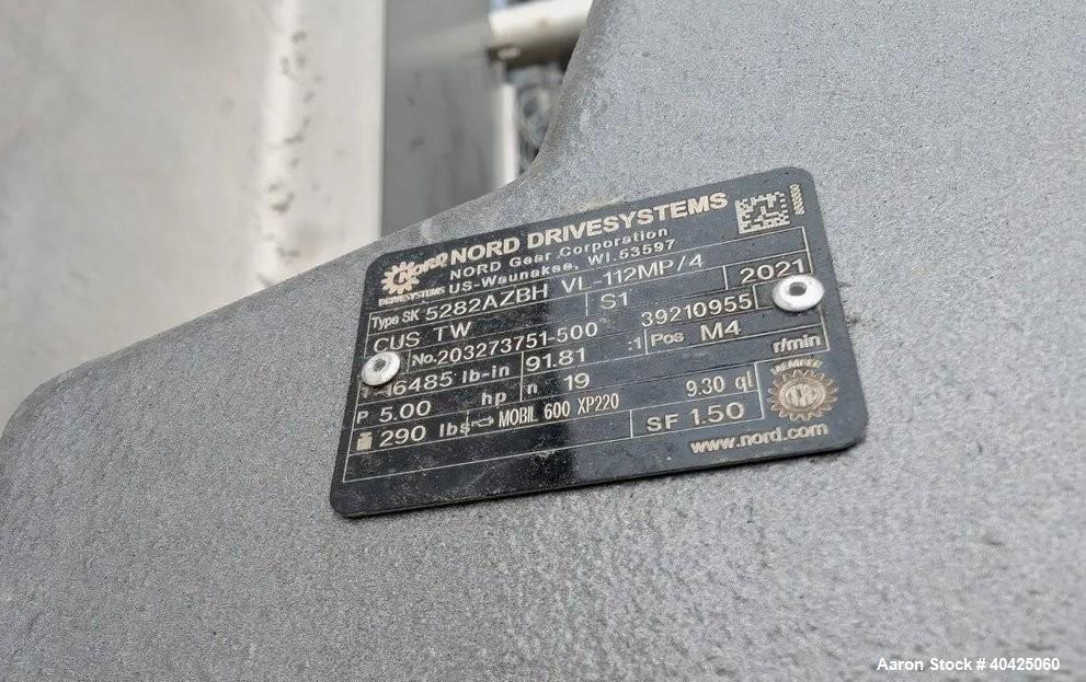 Used ICCNW 6,800 Gallon 304 SS Mix Tank – Single-Wall, 5 HP Agitator, Load Cells (TK 235)