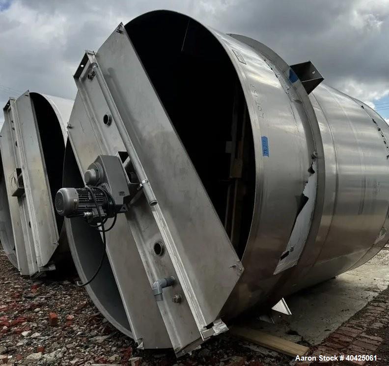 Used 6,800 Gallon 304 SS Mix Tank by ICCNW – Single-Wall, 5 HP Agitator, Load Cells (TK 213)