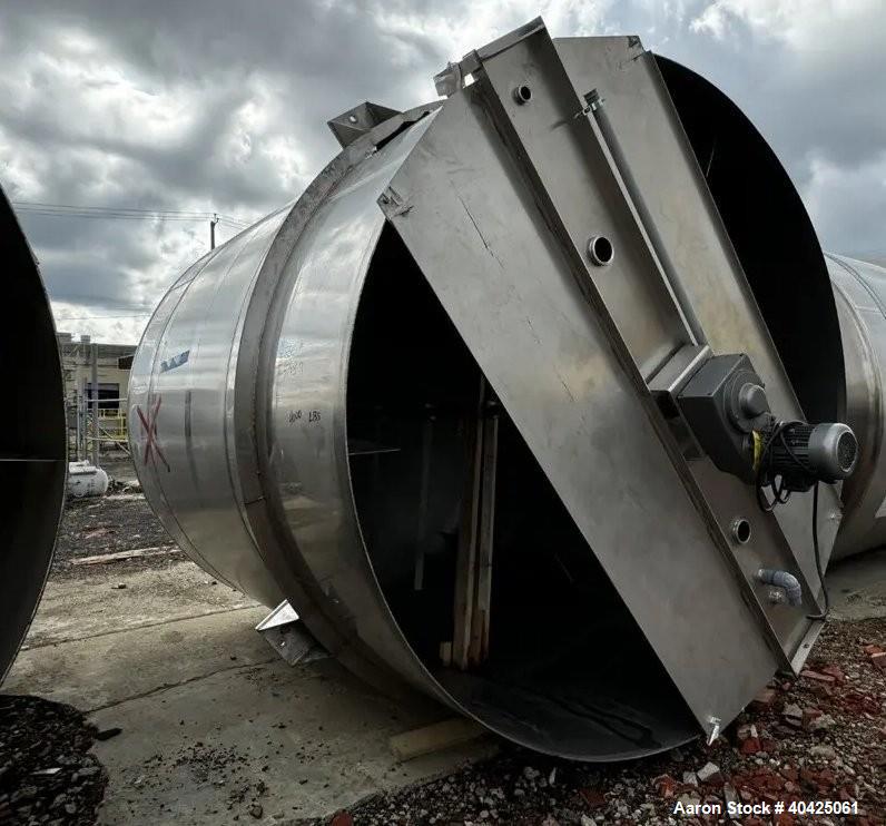 Used 6,800 Gallon 304 SS Mix Tank by ICCNW – Single-Wall, 5 HP Agitator, Load Cells (TK 213)