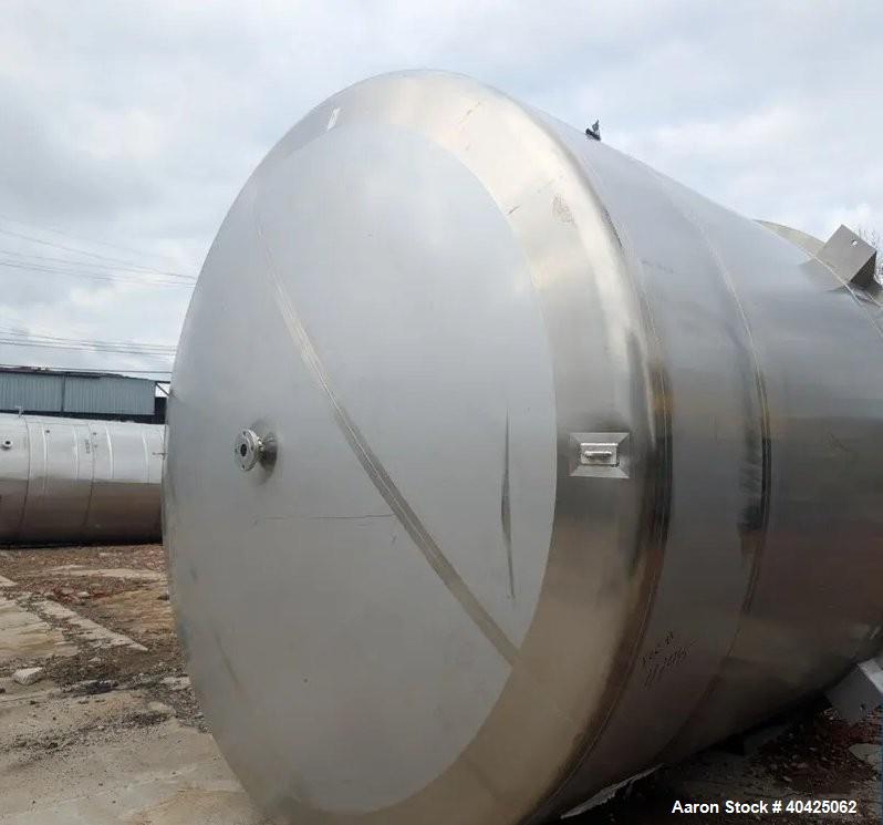 Used ICCNW 6,800 Gallon 304 SS Mixing Tank – Single-Wall, 5 HP Agitator, Load Cells (TK 215)
