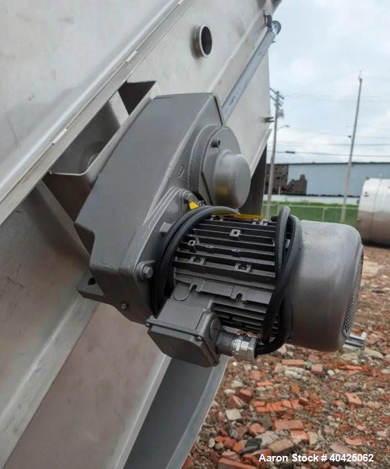 Used ICCNW 6,800 Gallon 304 SS Mixing Tank – Single-Wall, 5 HP Agitator, Load Cells (TK 215)