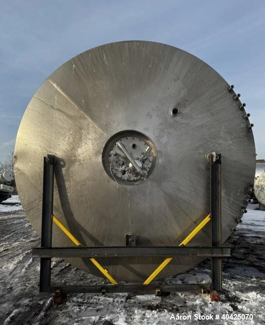 Used Rolec 31,372 Gallon Jacketed Stainless Steel Tank – Brewery Fermentation Vessel with Deep Cone Bottom