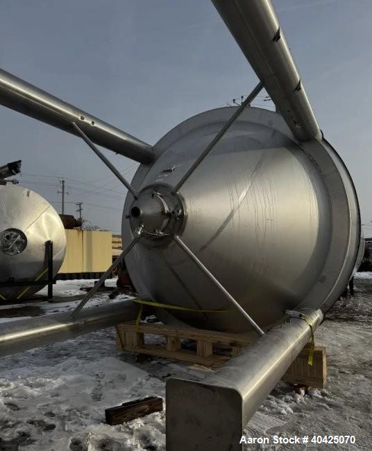 Used Rolec 31,372 Gallon Jacketed Stainless Steel Tank – Brewery Fermentation Vessel with Deep Cone Bottom