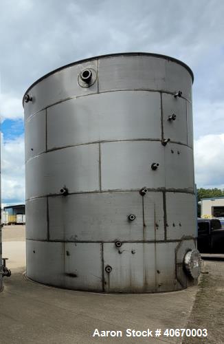 Used Approximately 30,000 Gallon Vertical Stainless Steel Tank