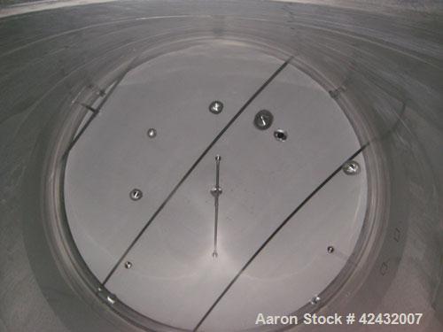 Used Tank, Price-Schonstrom, 16,500  gallon, stainless steel. 12' diameter x 20' high, dished heads, internal rated 20 psi @ 100 deg F, dimple jacket rated 50 psi @ 100 deg F.  Insulated with plastic...