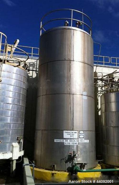 Used Industrial Stainless Miscellaneous 9,000 Gallon DIW Water Tank V-46