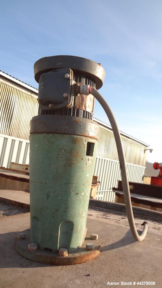 Used Tank, 5000 Gallon, 316 Stainless Steel, Vertical. Approximate 108" diameter x 126" straight side, flat top, coned bottom. Fixed carbon steel agitator bridge, approximate 1/5 top opening with cov...
