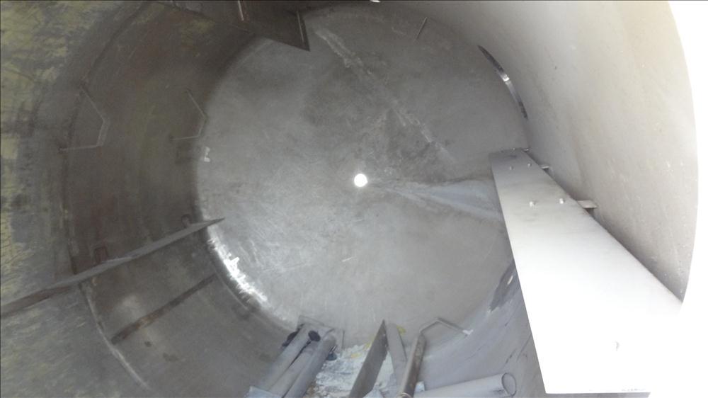 Used G.A. Wright & Sons Tank, 8116 U.S Gallons (6759 Imperial Gallons), 316L Stainless Steel, Vertical. 120 diameter x 160" straight side, welded flat top, dished bottom. (4) Sidewall baffles. Openin...