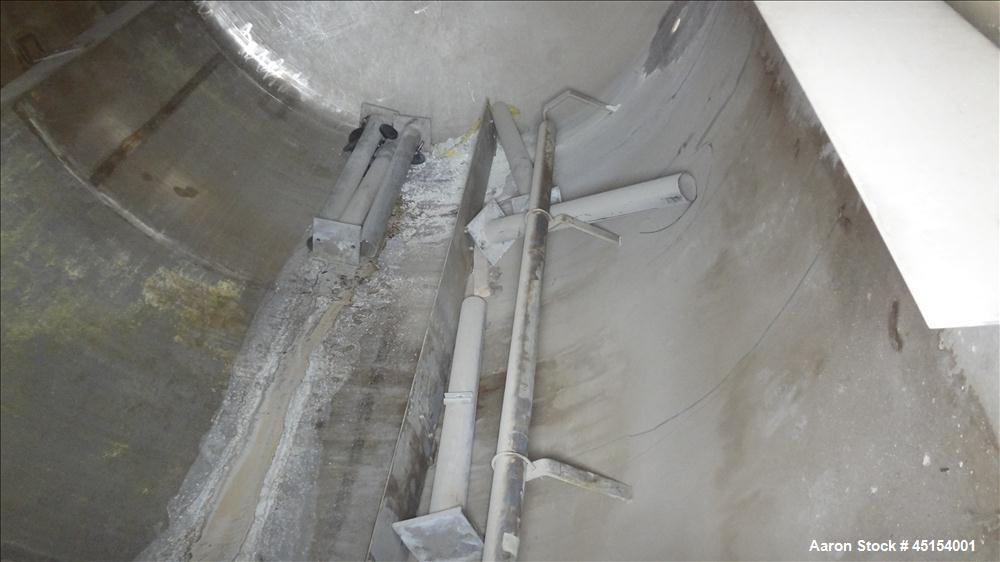 Used G.A. Wright & Sons Tank, 8116 U.S Gallons (6759 Imperial Gallons), 316L Stainless Steel, Vertical. 120 diameter x 160" straight side, welded flat top, dished bottom. (4) Sidewall baffles. Openin...