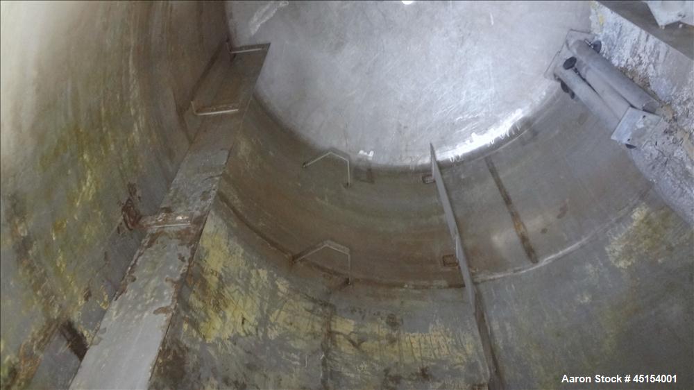 Used G.A. Wright & Sons Tank, 8116 U.S Gallons (6759 Imperial Gallons), 316L Stainless Steel, Vertical. 120 diameter x 160" straight side, welded flat top, dished bottom. (4) Sidewall baffles. Openin...