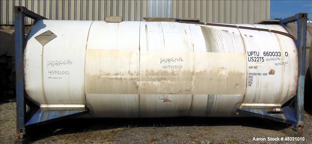 Used 6600 Gallon Stainless Steel Single Compartment Insulated ISO Tank Container