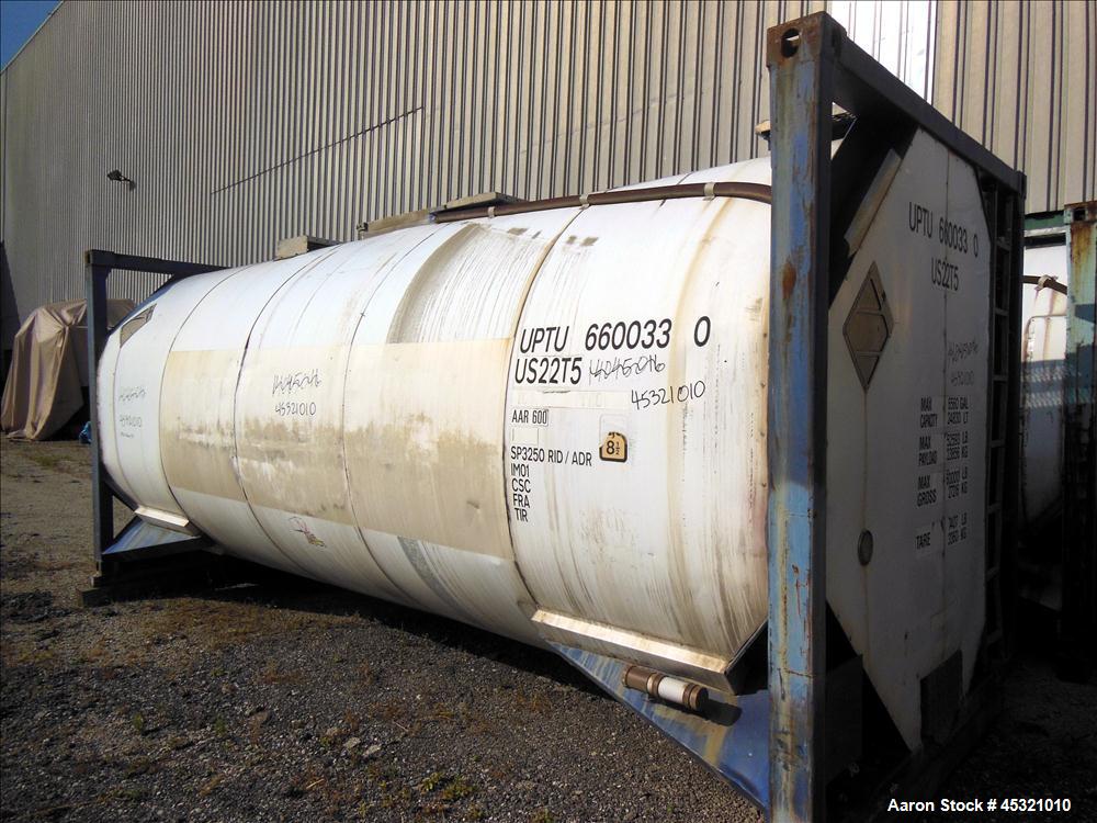 Used 6600 Gallon Stainless Steel Single Compartment Insulated ISO Tank Container