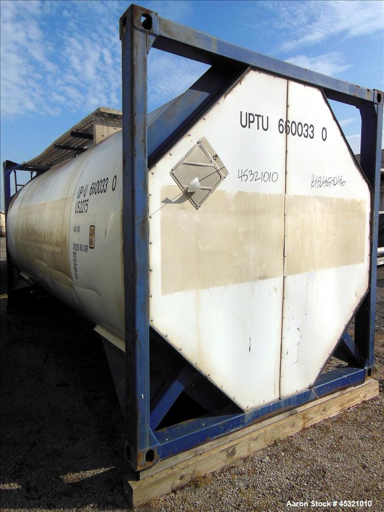 Used 6600 Gallon Stainless Steel Single Compartment Insulated ISO Tank Container
