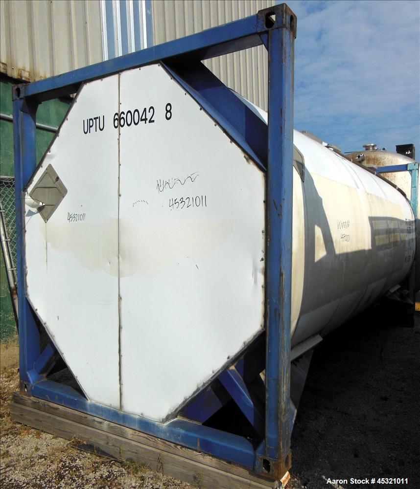 Used 6600 Gallon Stainless Steel Single Compartment Insulated ISO Tank Container