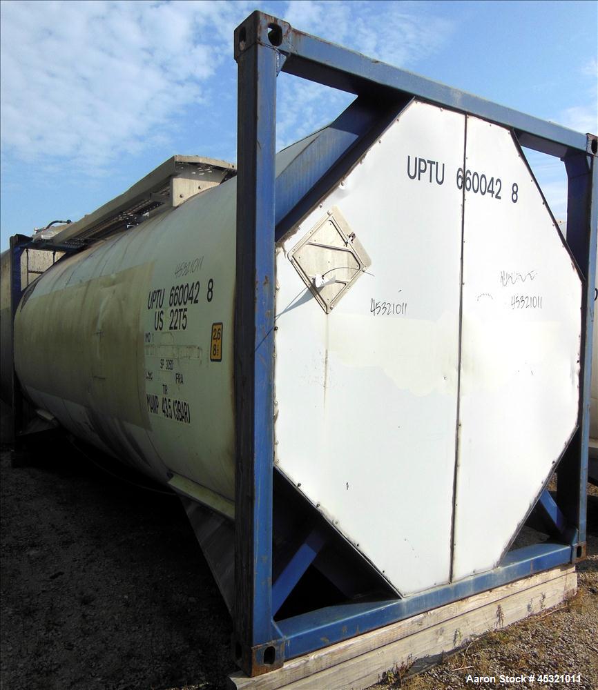 Used 6600 Gallon Stainless Steel Single Compartment Insulated ISO Tank Container