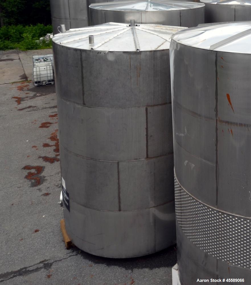 Used 7250 Gallon Stainless Steel Vertical Tank