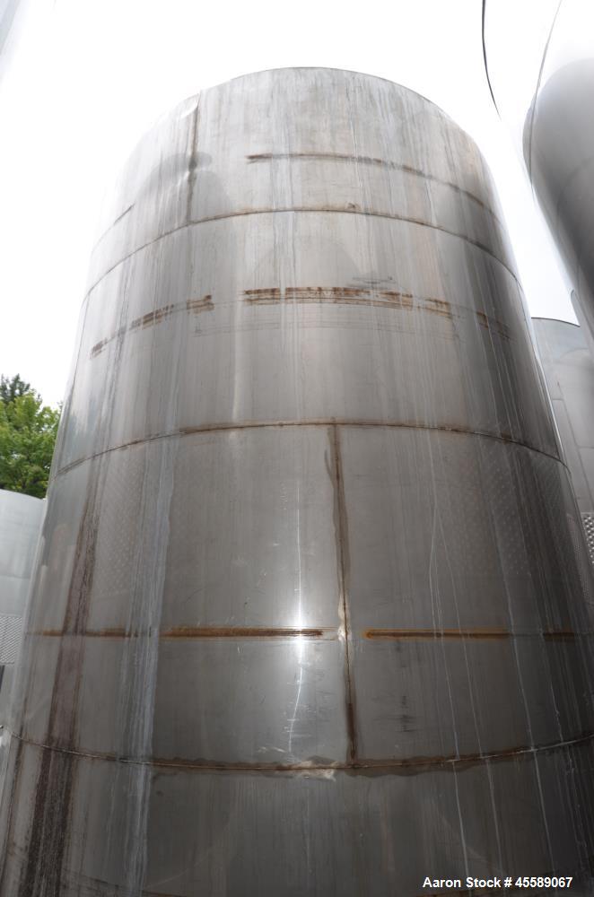 Used 7250 Gallon Stainless Steel Vertical Tank