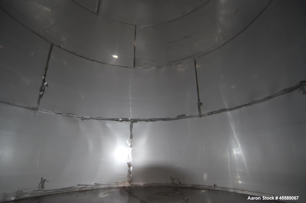 Used 7250 Gallon Stainless Steel Vertical Tank