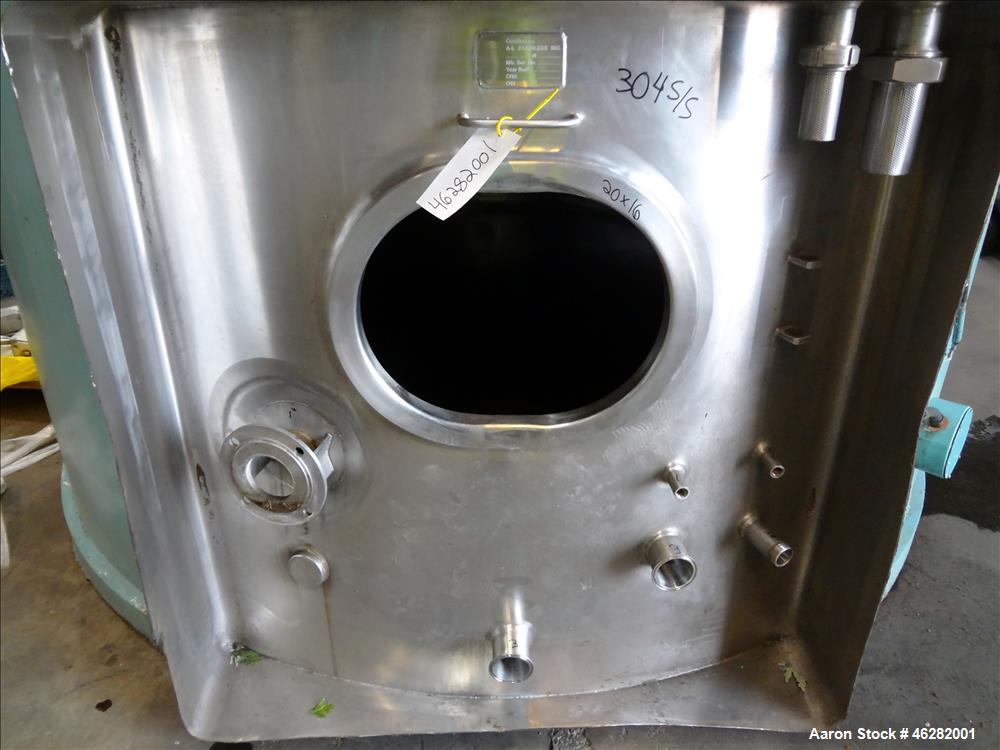 Used- A-L Stainless Inc Tank, 304 Stainless Steel