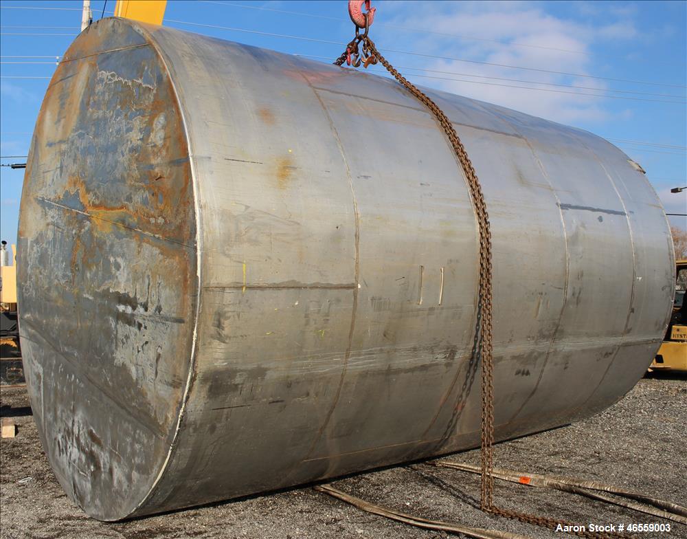 Used Tank, 18,000 Gallon, 316 Stainless Steel, Vertical.