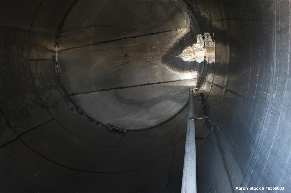Used Tank, 18,000 Gallon, 316 Stainless Steel, Vertical.