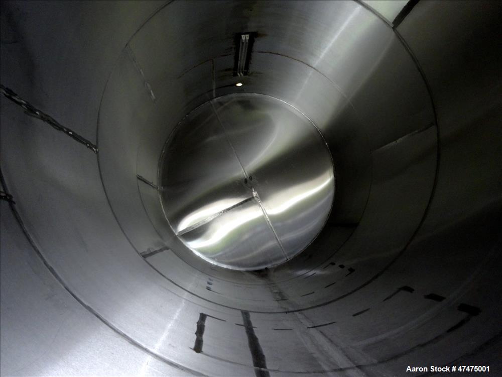 Used Tank, 6000 Gallon, 304 Stainless Steel, Horizontal.