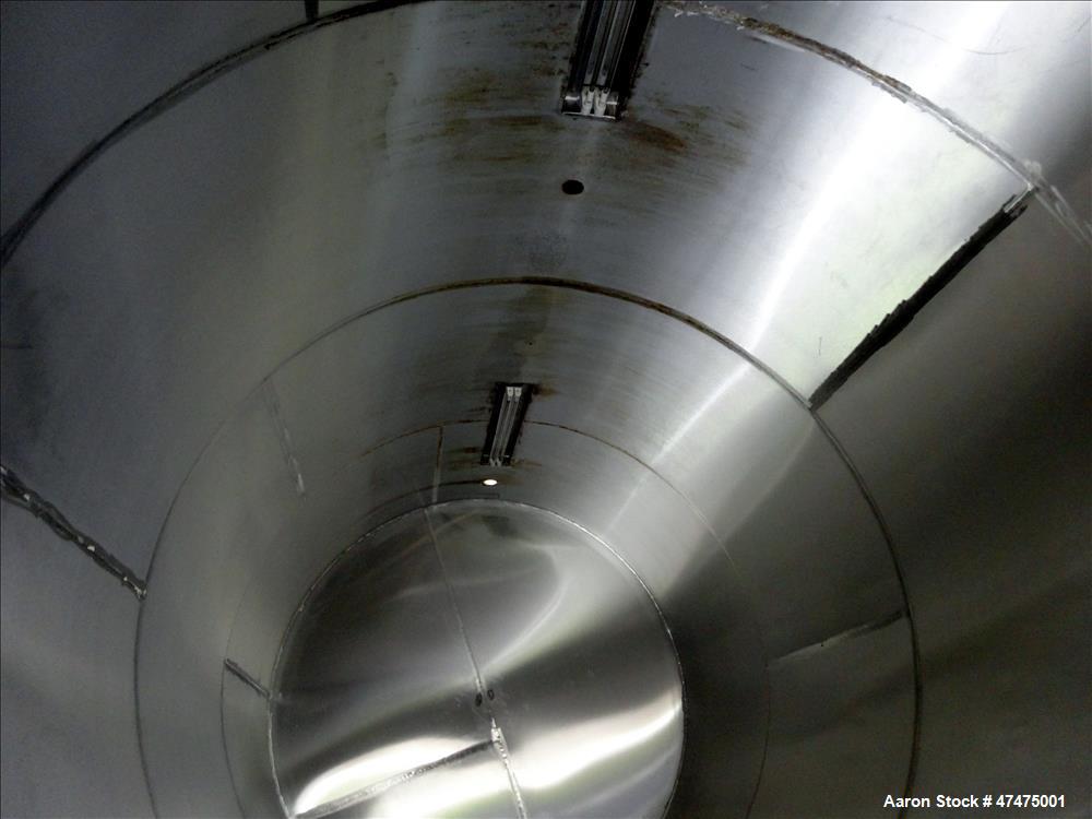 Used Tank, 6000 Gallon, 304 Stainless Steel, Horizontal.