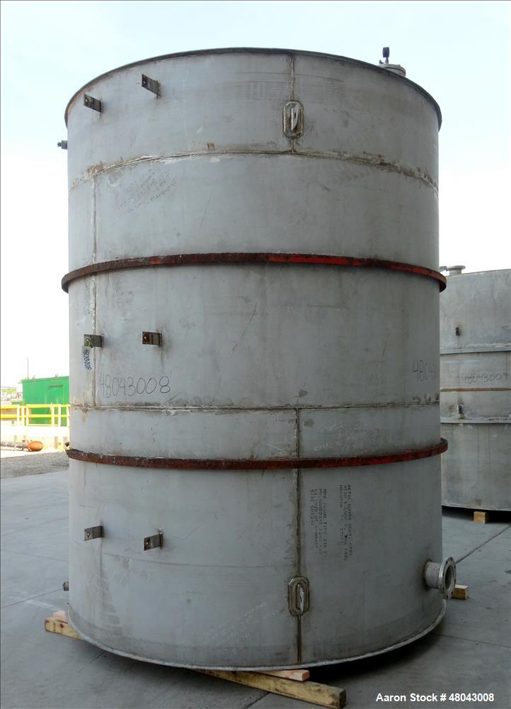 Used Wm. D. Nichols inc. Storage Tank, 6,000 Gallon, 316 Stainless Steel, Verti