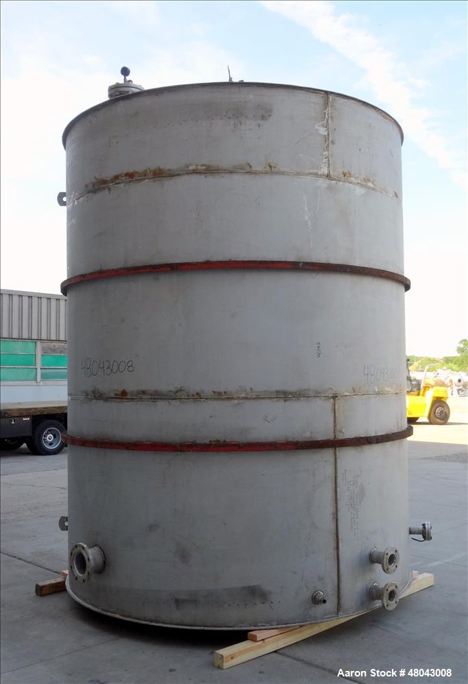 Used Wm. D. Nichols inc. Storage Tank, 6,000 Gallon, 316 Stainless Steel, Verti