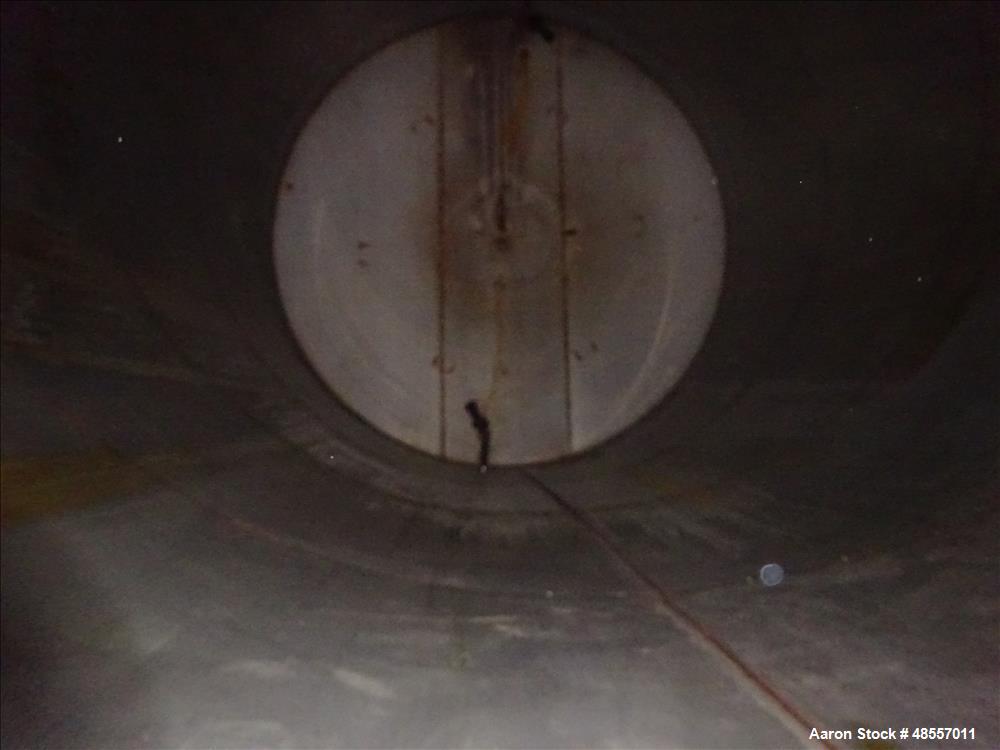 Used Tank, Approximately 12,000 Gallon, 304 Stainless Steel, Vertical.