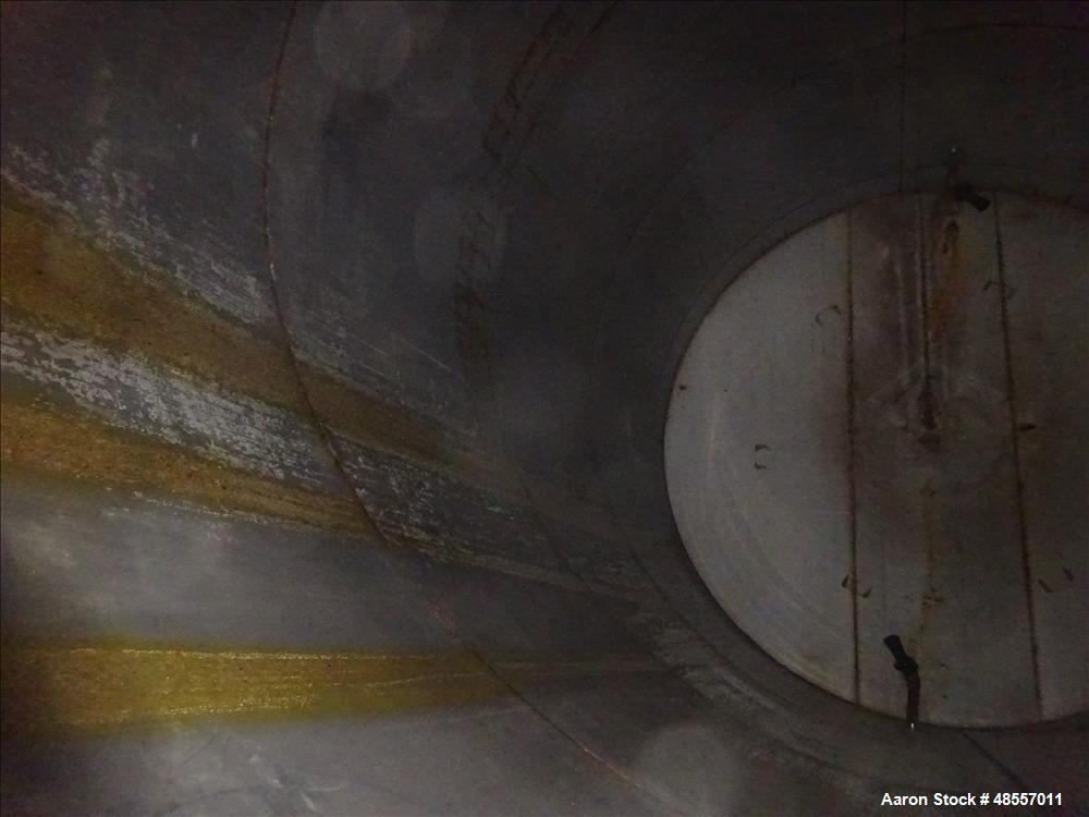 Used Tank, Approximately 12,000 Gallon, 304 Stainless Steel, Vertical.
