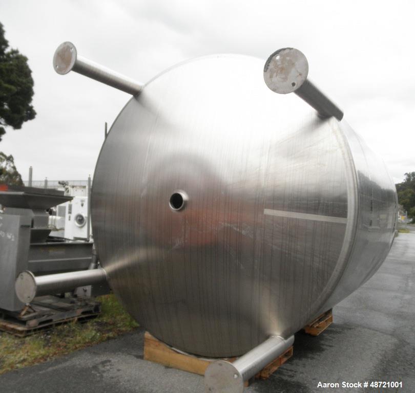 Used Tank, 6,000 Gallon, Stainless steel, Vertical.