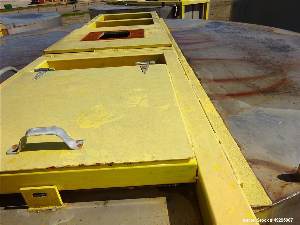 Used Mix Tank, Approximate 5,000 Gallon, Stainless Steel, Vertical.