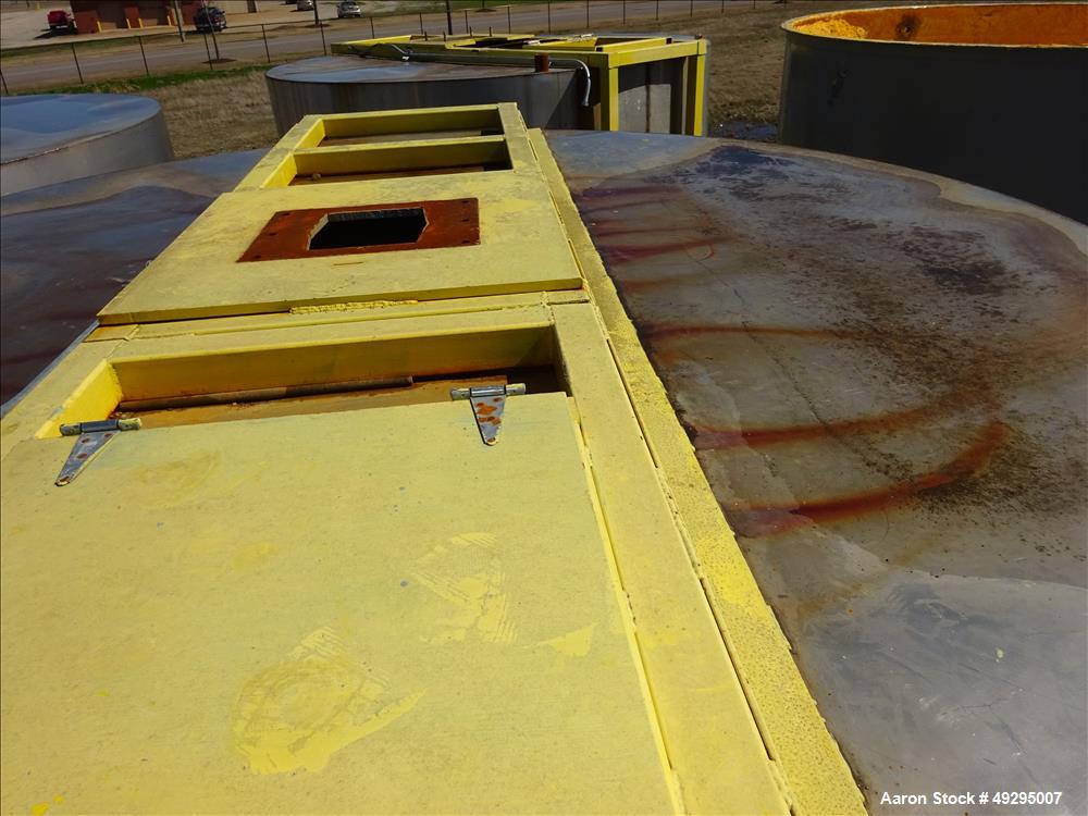 Used Mix Tank, Approximate 5,000 Gallon, Stainless Steel, Vertical.