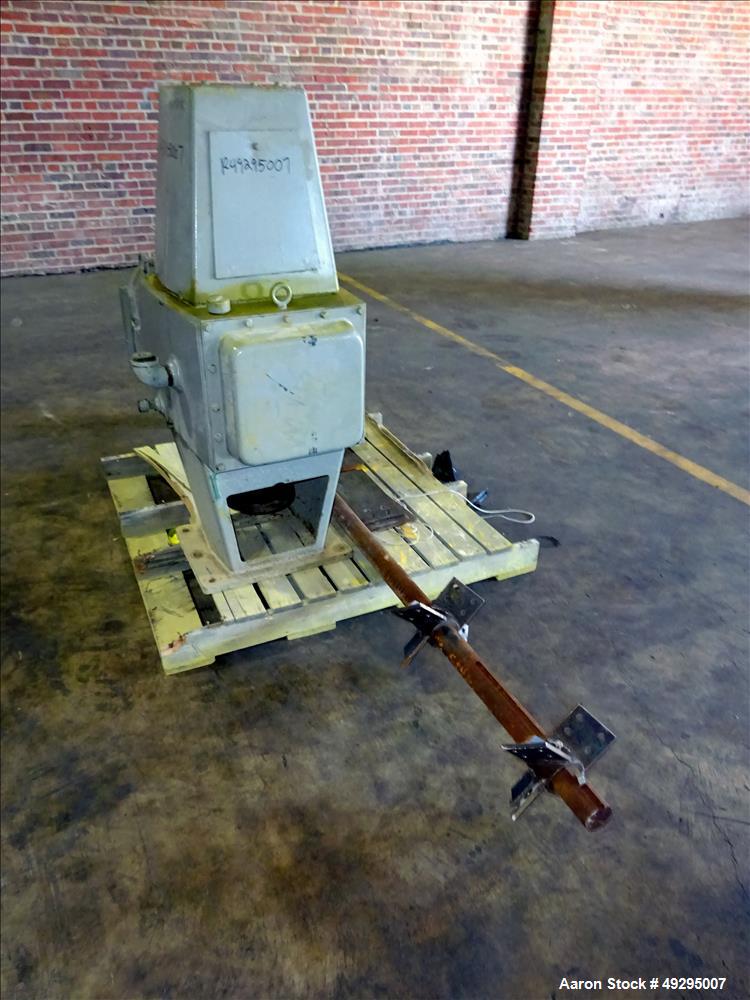 Used Mix Tank, Approximate 5,000 Gallon, Stainless Steel, Vertical.