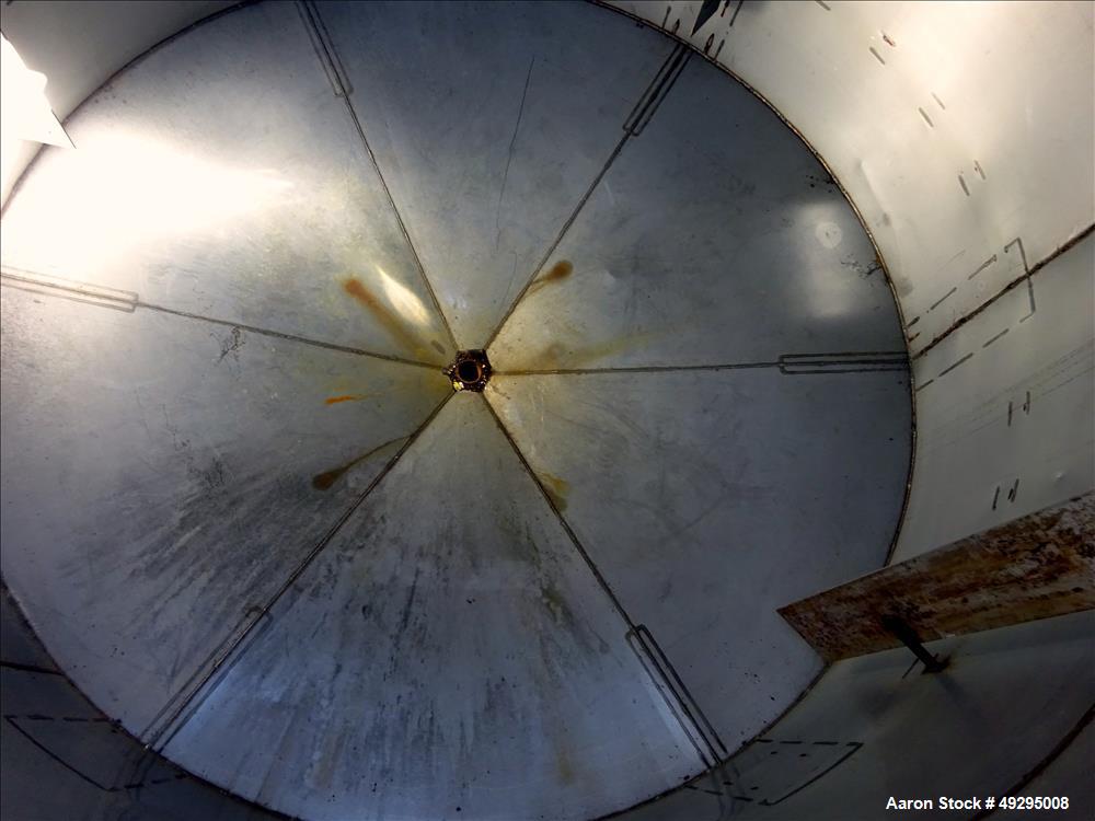 Used Mix Tank, Approximate 5,000 Gallon, Stainless Steel, Vertical.