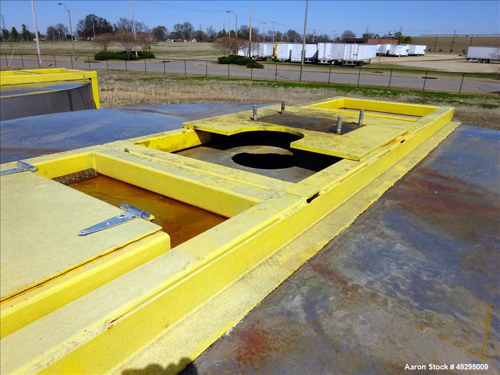 Used Mix Tank, Approximate 5,000 Gallon, Stainless Steel, Vertical.