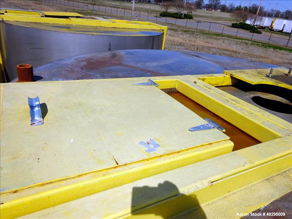 Used Mix Tank, Approximate 5,000 Gallon, Stainless Steel, Vertical.