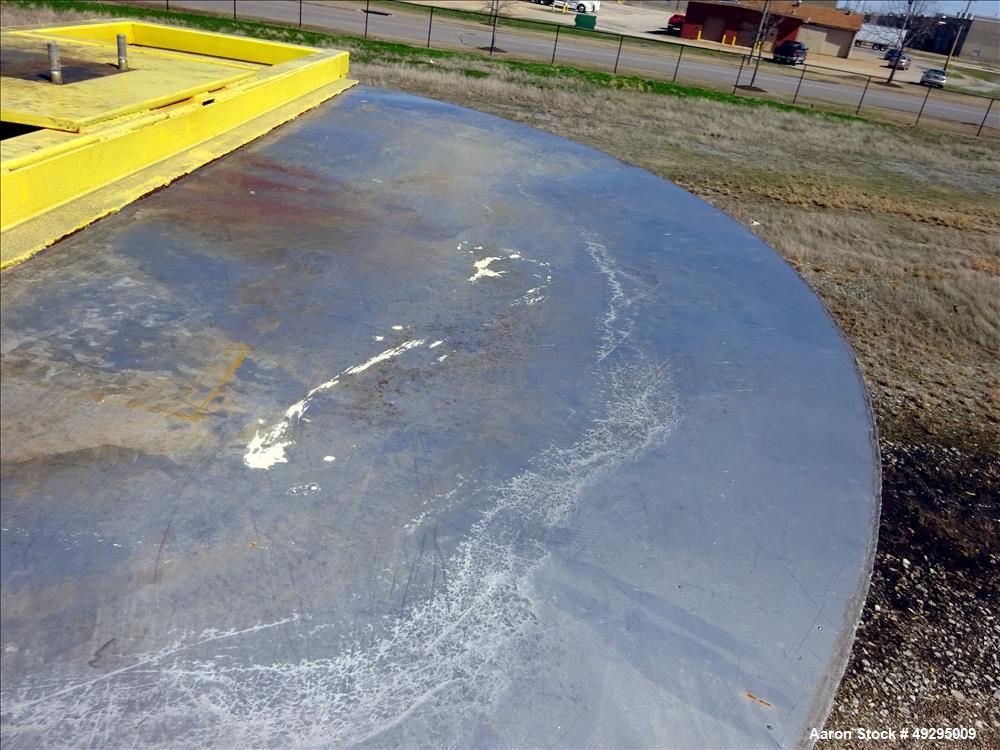 Used Mix Tank, Approximate 5,000 Gallon, Stainless Steel, Vertical.