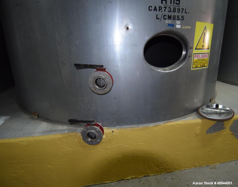 Used Tank,  Approximately 20,000 Gallons, 73,897 Liters Capacity.