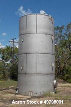 Used-Tank, Chicago Boiler Company,  Approximately 11,667 Gallon, 304 Stainless steel, 10' diameter x 20' high. Slight Cone T...