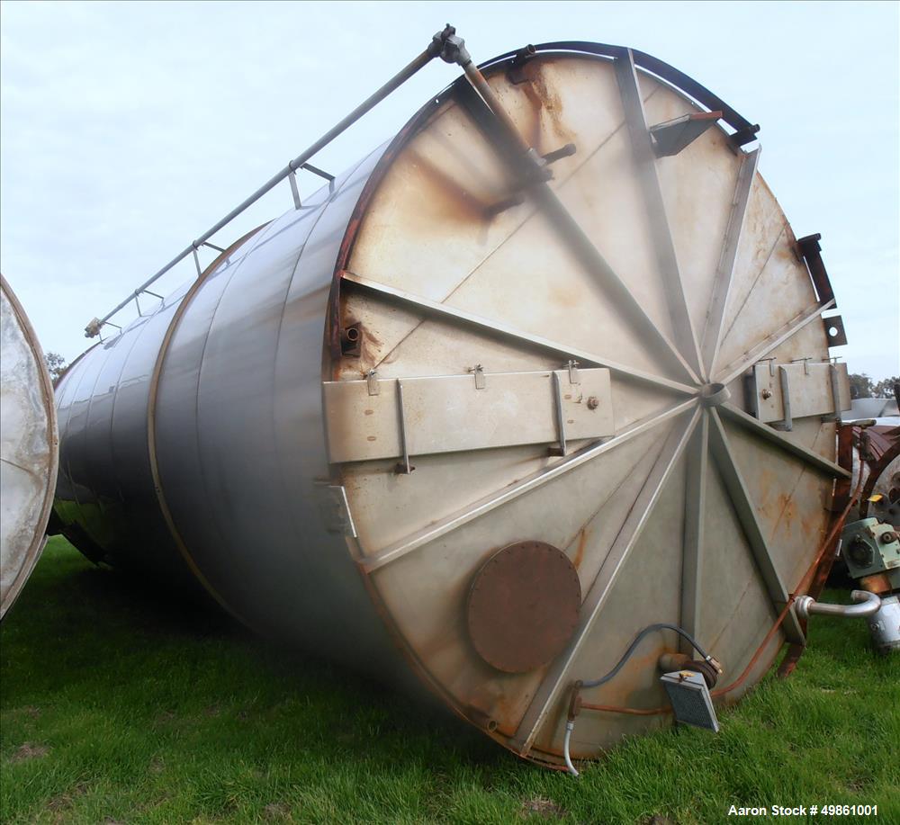 Used- Stainless Steel 25,000 Gallon Tank