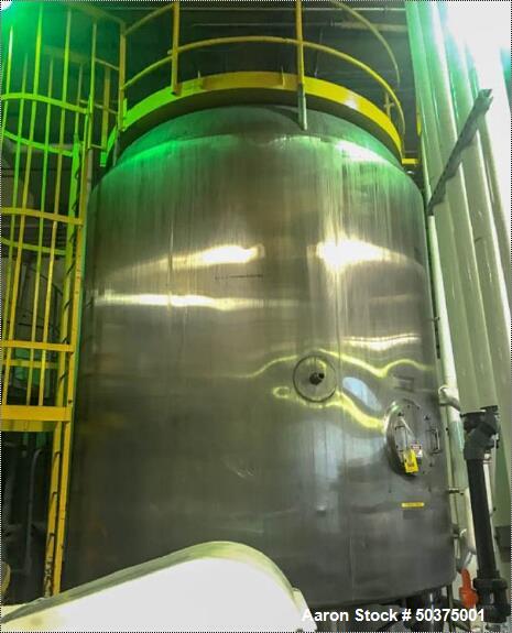 Used Tank, 7,250 Gallon, Stainles Steel, Jacketed.