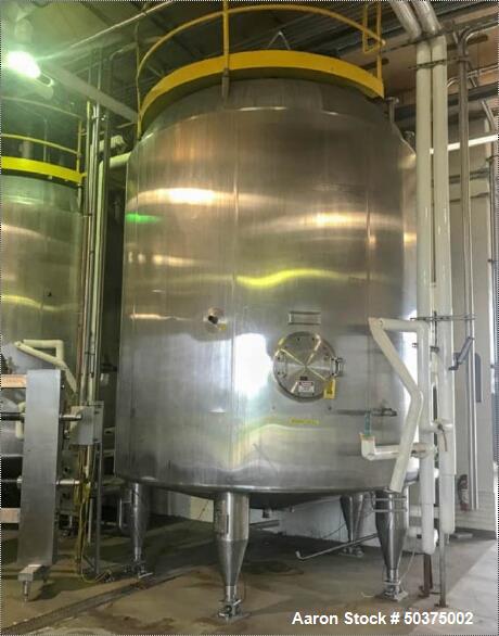 Used-Tank, 7,250 Gallon, Stainles Steel, Jacketed.