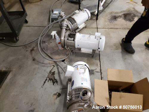 Used (1) Lot: 5,000 Gallon Tank, Damaged, (7) 5 HP Centrifugal Pumps s/s, Muelle