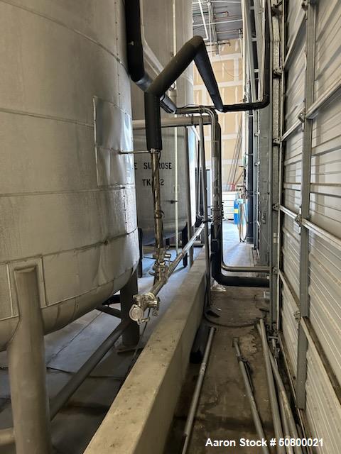 GS Stainless 10,000 Gallon Jacketed Vertical Stainless Steel Storage Tank.